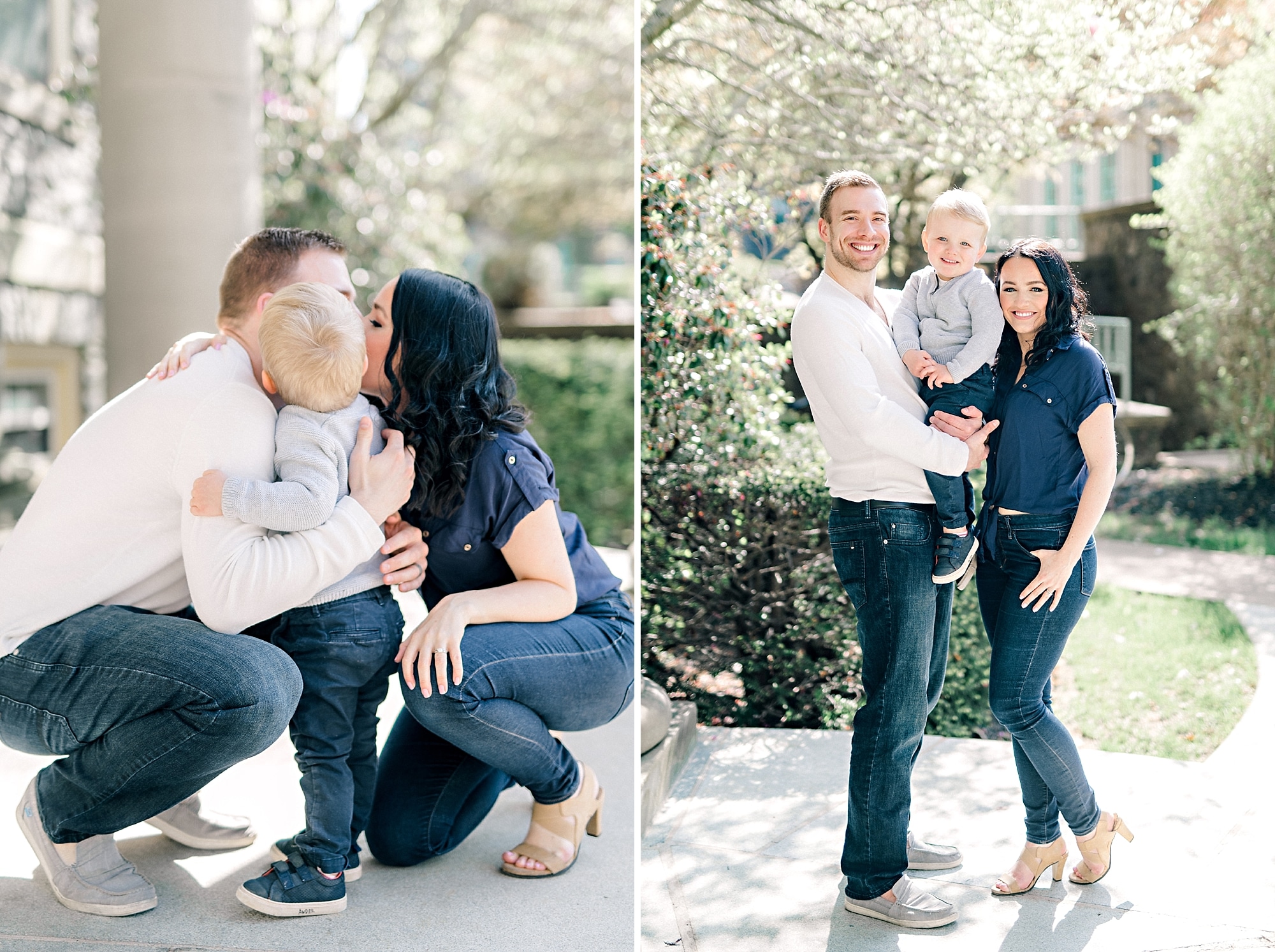 family hugging during family photoshoot
